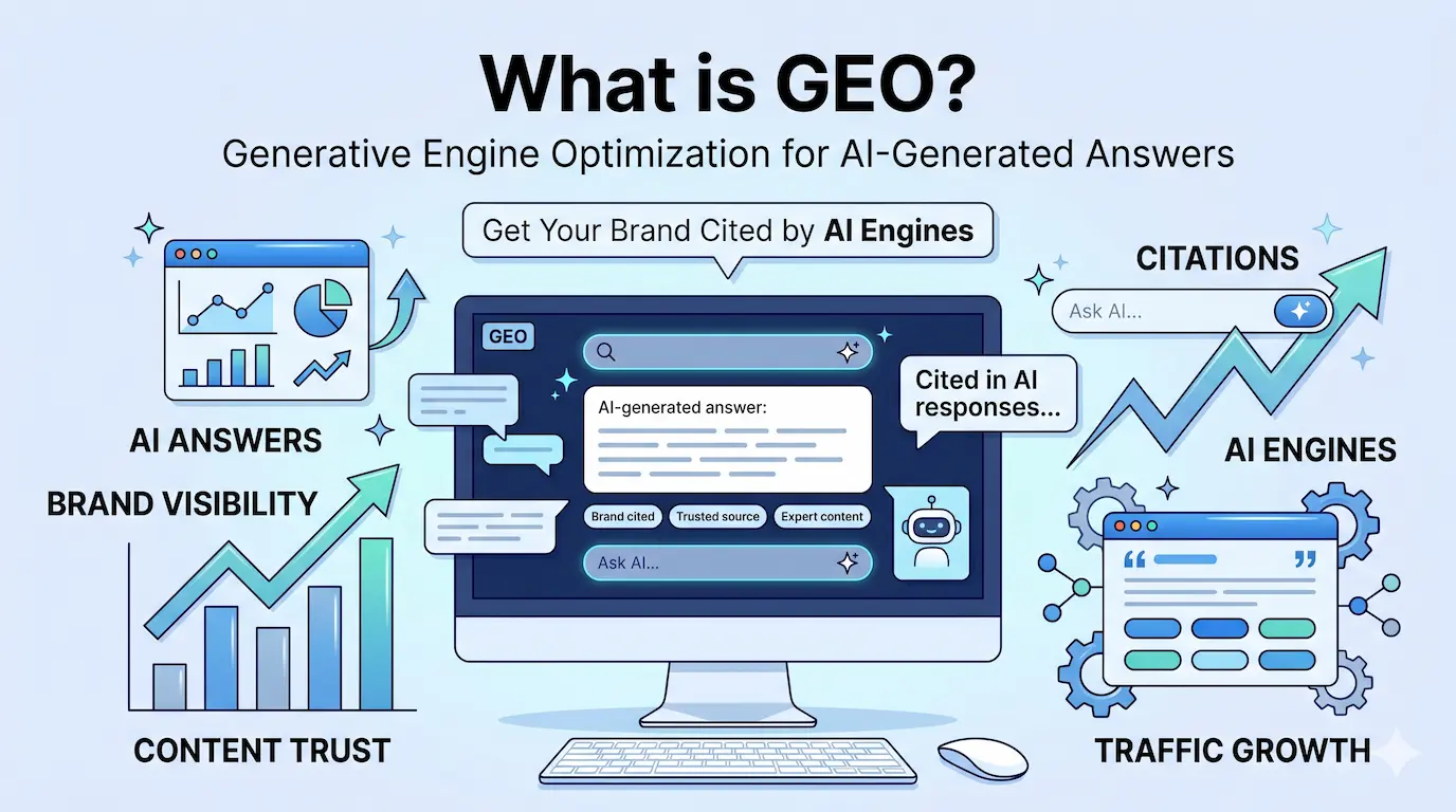 What is GEO - Generative Engine Optimization for AI-Generated Answers: Get Your Brand Cited by AI Engines